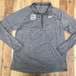 Nike Running Element DriFit L/S Performance Training Runner 1/4 zipper.